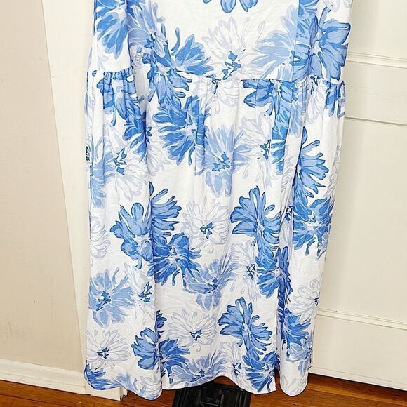 Petal & Pup MAGDA MIDI DRESS BLUE FLORAL Size Small Nwot - Picture 7 of 8